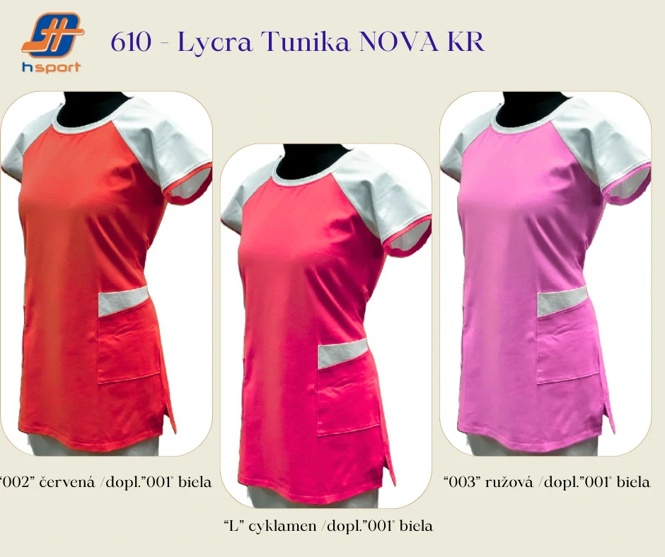 610 - Lycra Tunika NOVA KR - elastický úplet