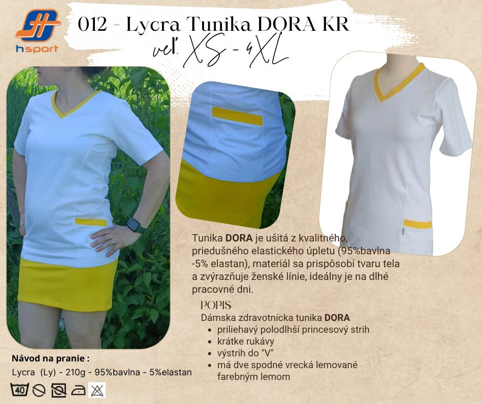 012 - Tunika DORA KR - elastický úplet   AKCIA