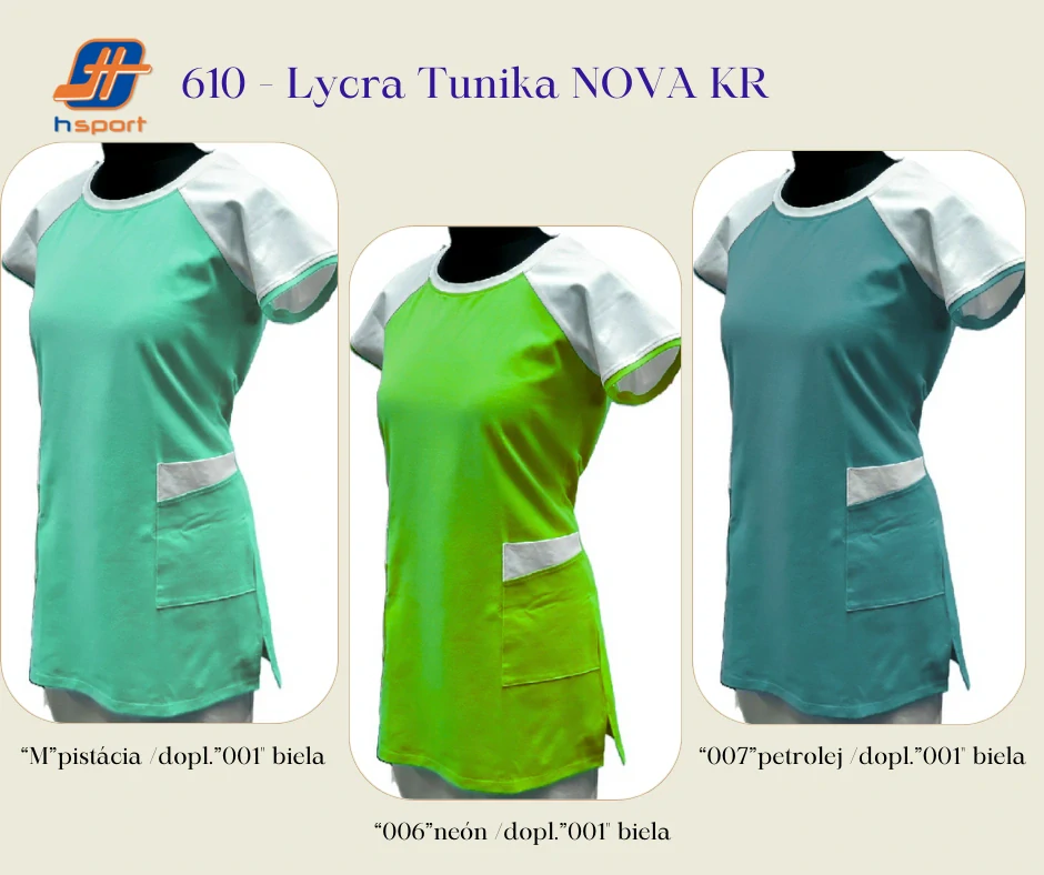 610 - Lycra Tunika NOVA KR - elastický úplet
