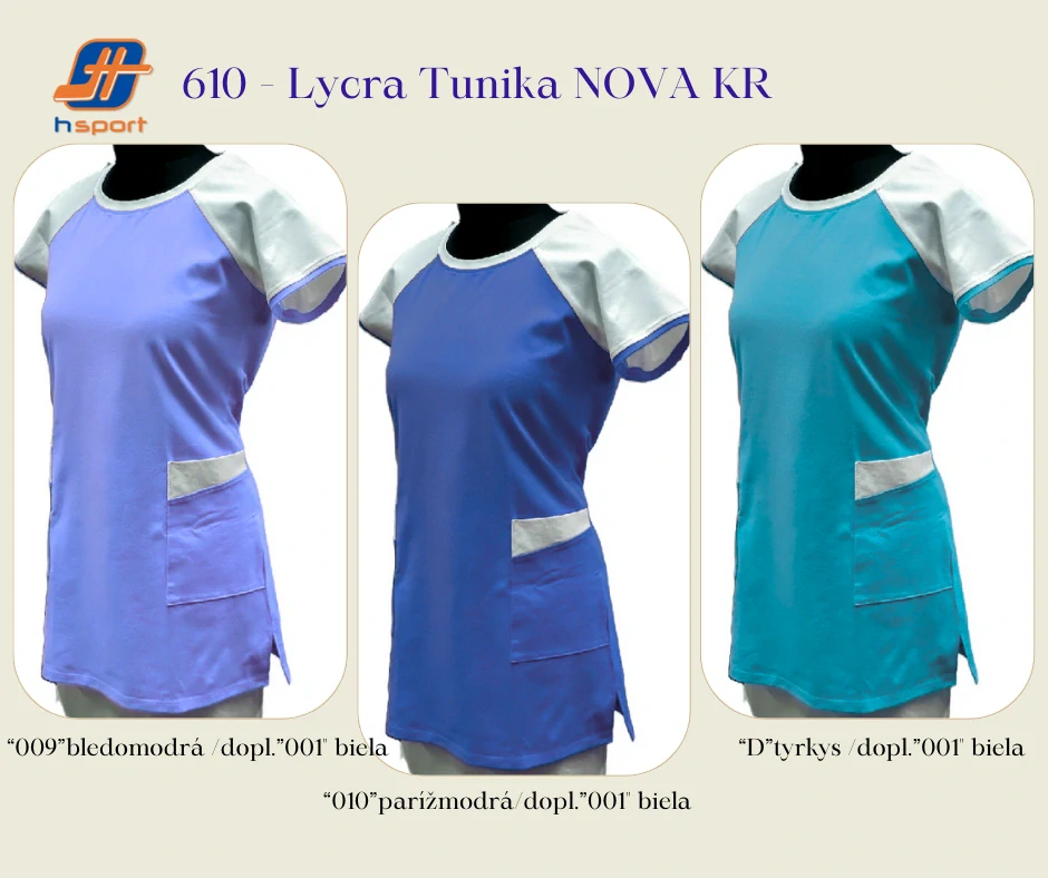 610 - Lycra Tunika NOVA KR - elastický úplet
